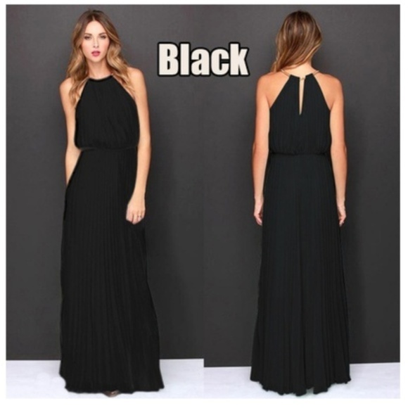 Wine Boho Chiffon Maxi Dress - Picture 4 of 8